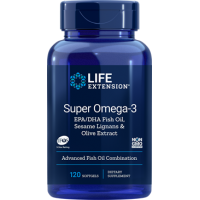 SUPER OMEGA 3 EPA/DHΑ with Sesame Lingans & Olive Extract, 120 Softgels