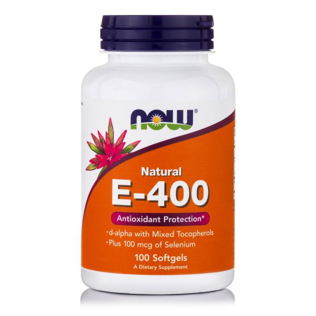 E-400 IU Natural with Selenium 100 mcg, 100 Softgels